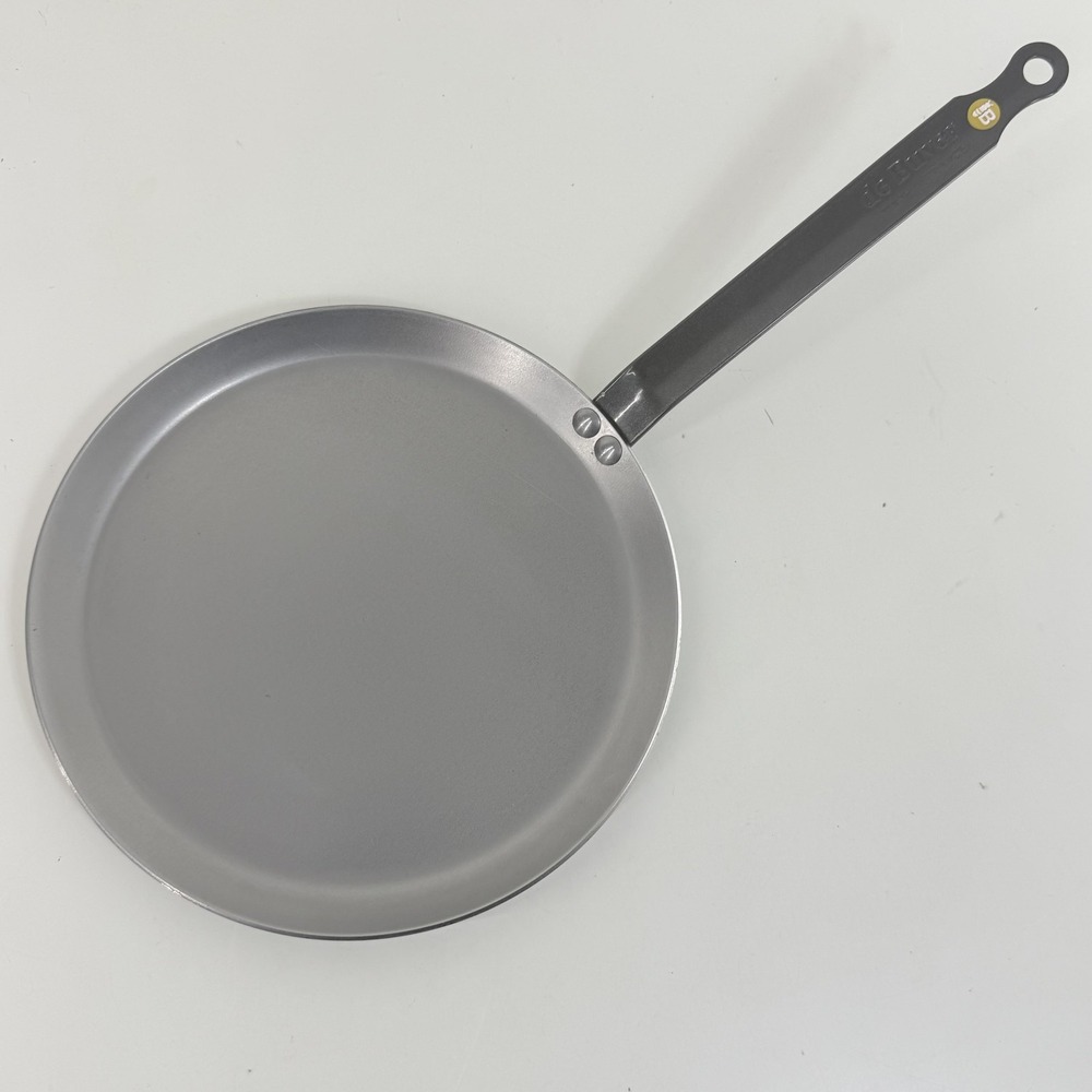 de Buyer MINERAL B Carbon Steel Crepe & Tortilla Pan 9.5" Oven Induction France